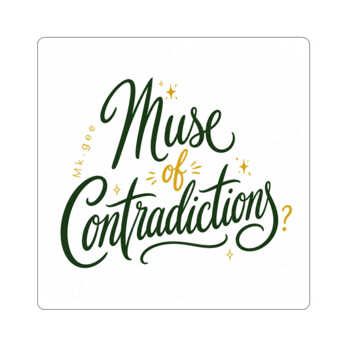 Mk.gee "Muse of Contradictions" Sticker