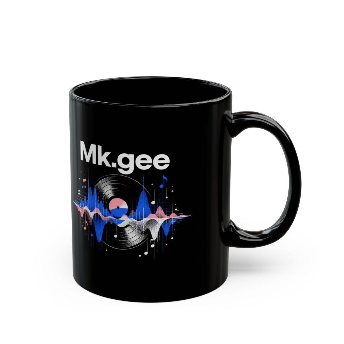 Mk.gee "Mk.gee" Black Mug