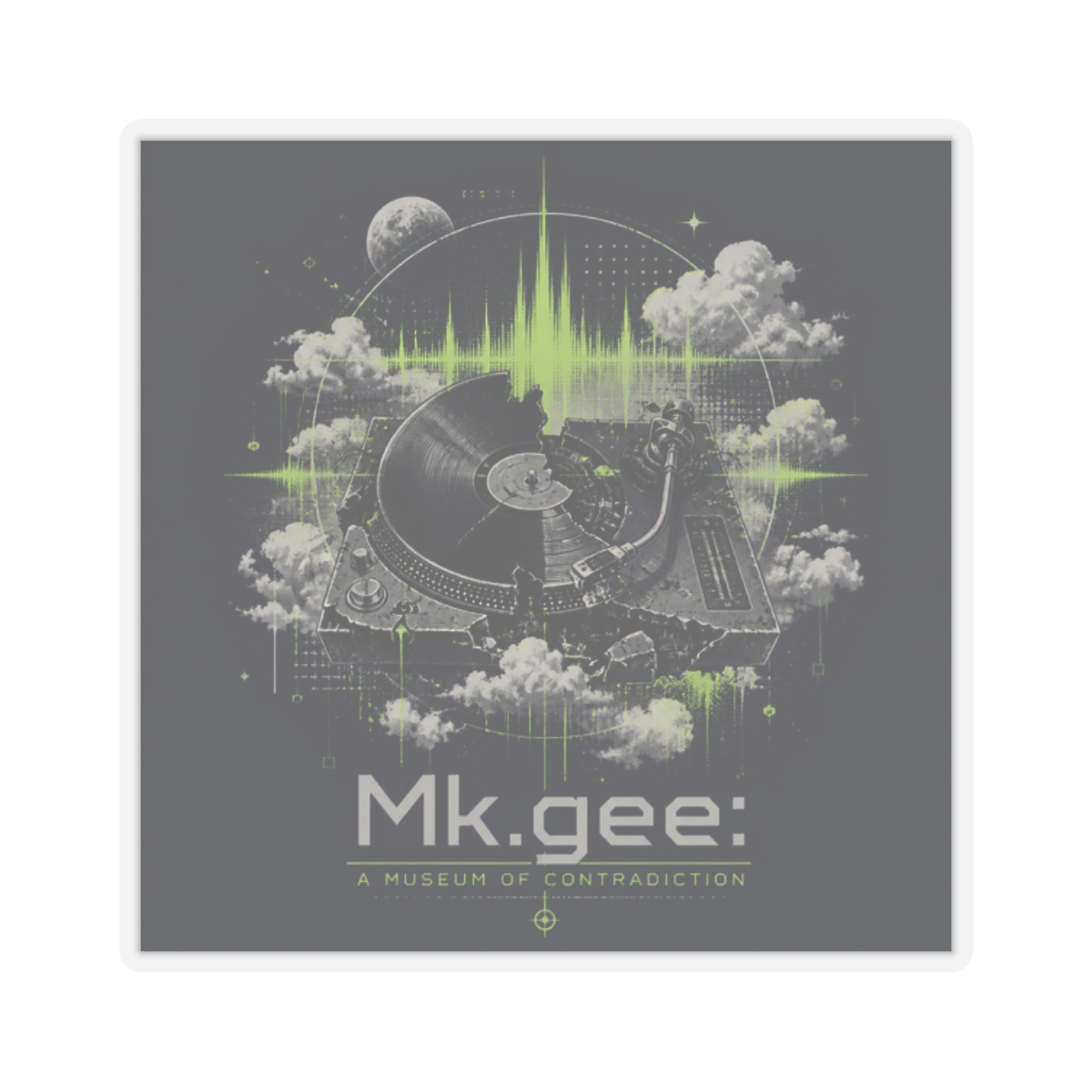 Mk.gee "Mk.gee: A Museum of Contradiction" Sticker