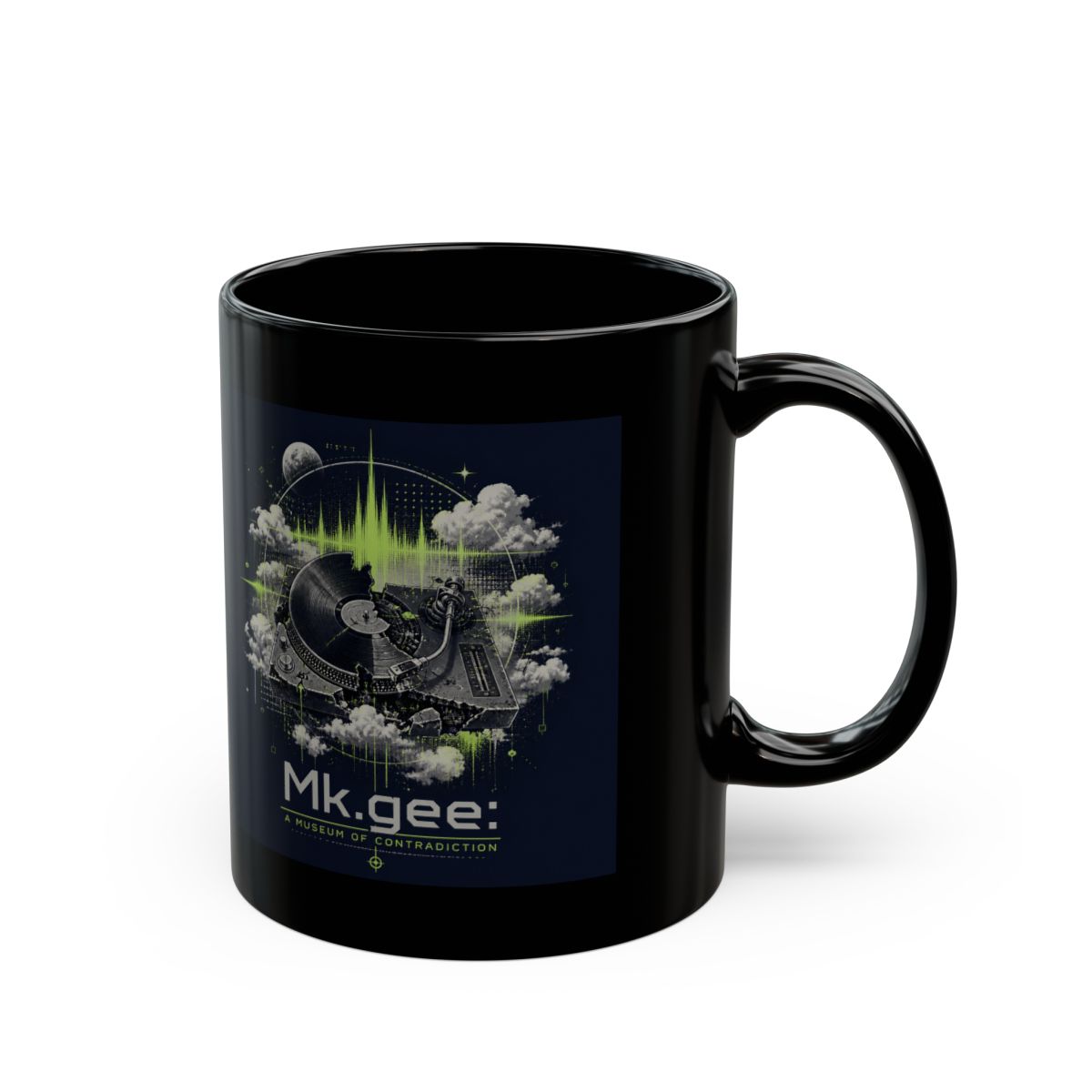 Mk.gee "Mk.gee: A Museum of Contradiction" Black Mug