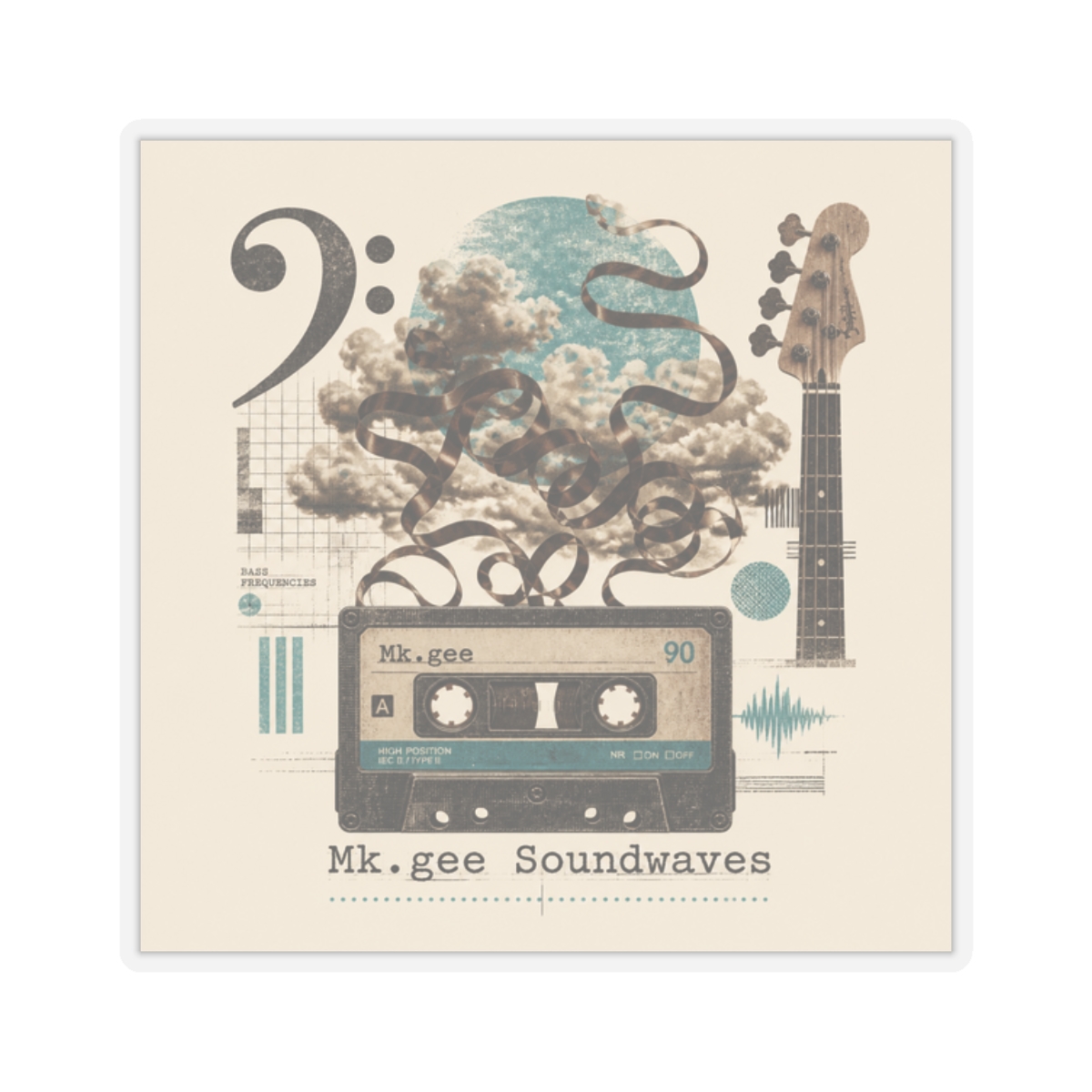 Mk.gee "Mk.gee Soundwaves" Sticker