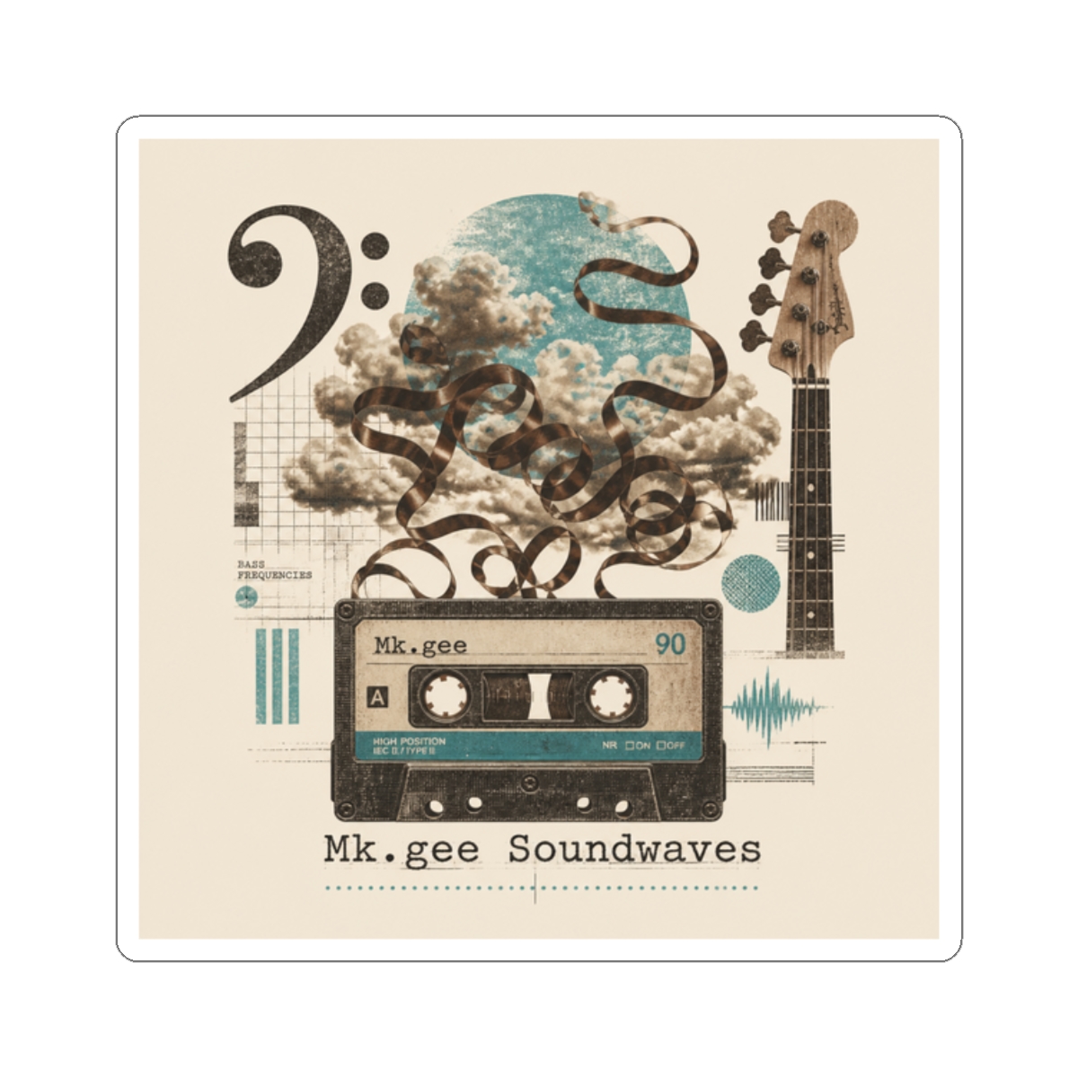 Mk.gee "Mk.gee Soundwaves" Sticker - Official stickers merchandise