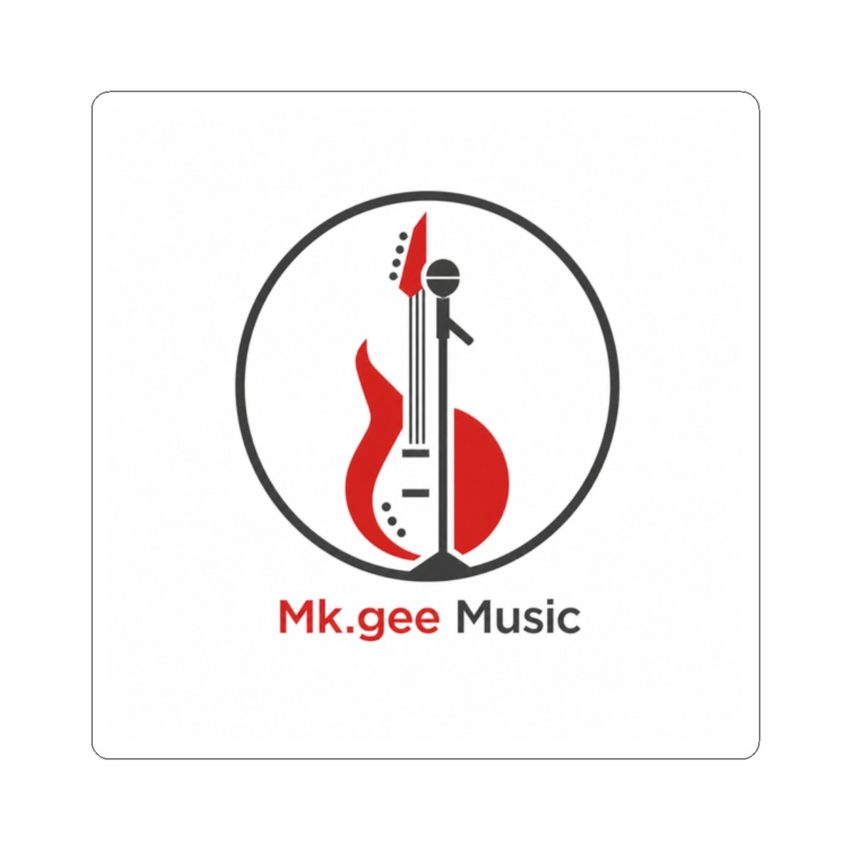 Mk.gee "Mk.gee Music" Sticker