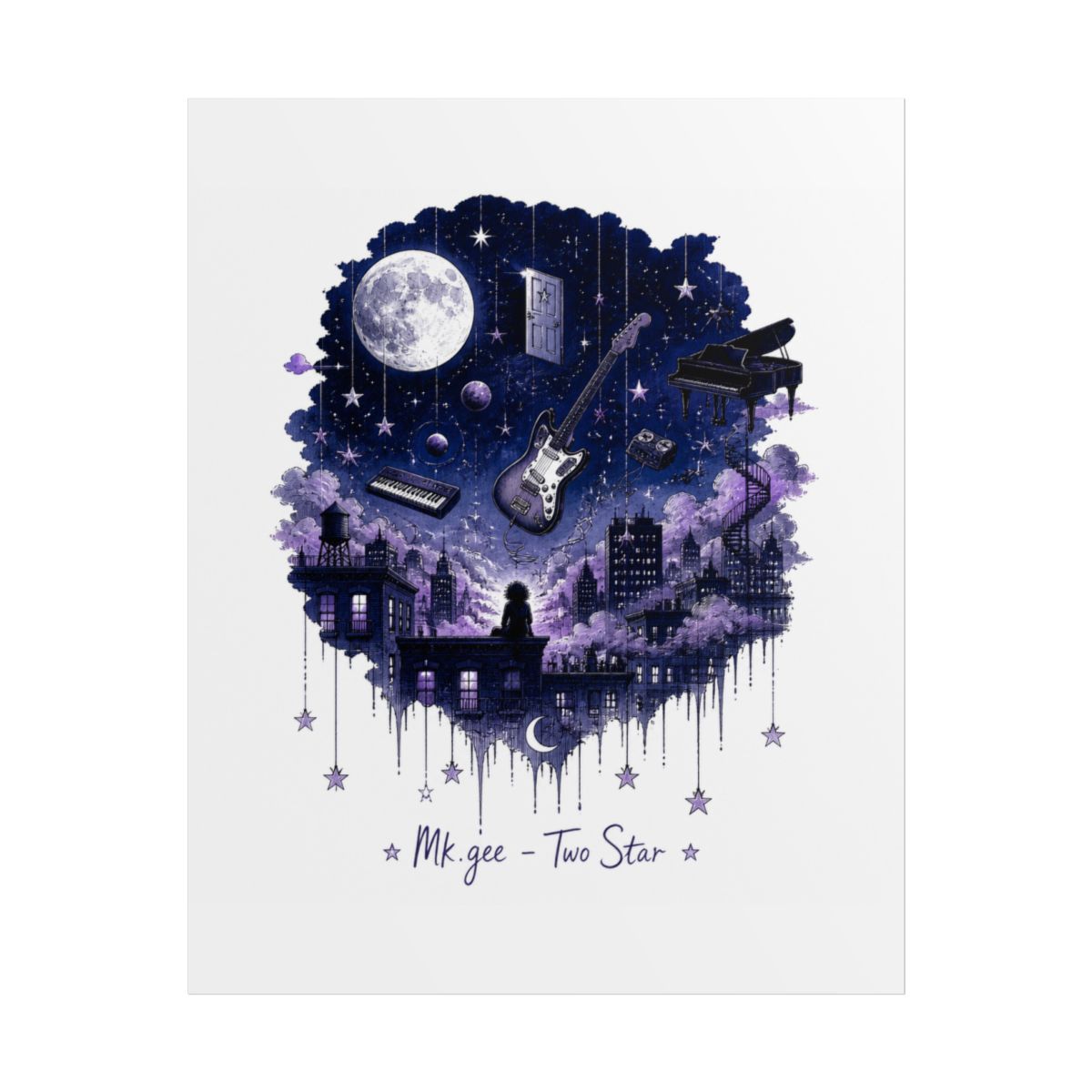 Mk.gee "Two Star & the Dream Police" Poster