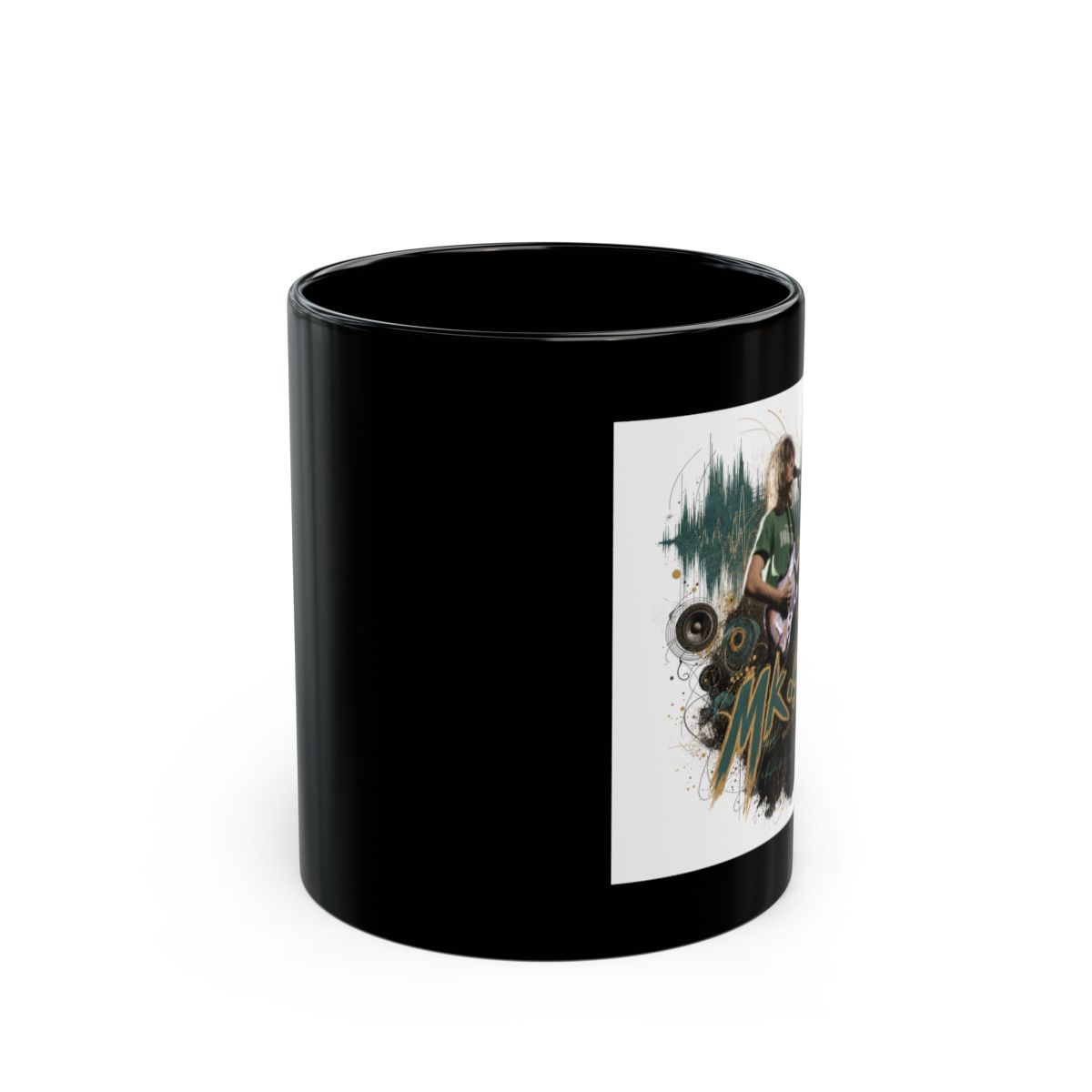 Mk.gee "Mk.gee" Black Mug - Official mugs merchandise