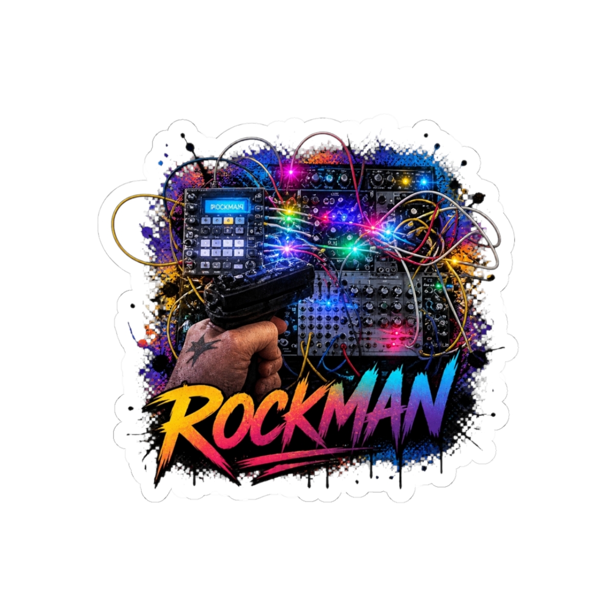 Mk.Gee - Rockman Sticker - Official stickers merchandise