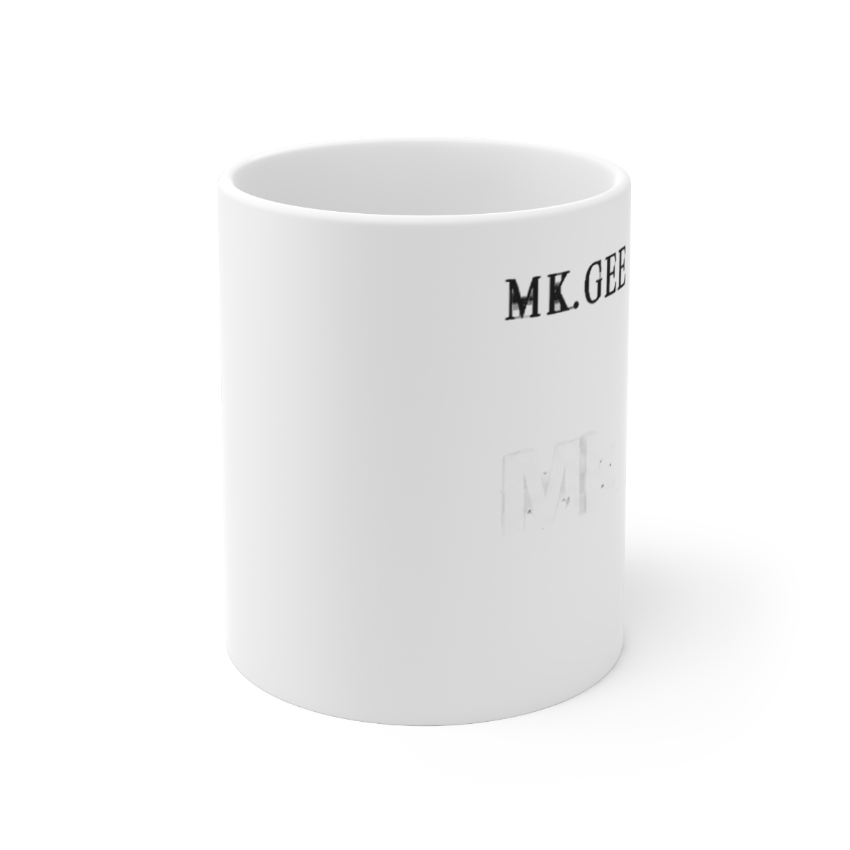 Mk.gee "Mk.gee Music" White Mug | Mk.gee Official Merch | Mk.gee Merch Store - Official mugs merchandise