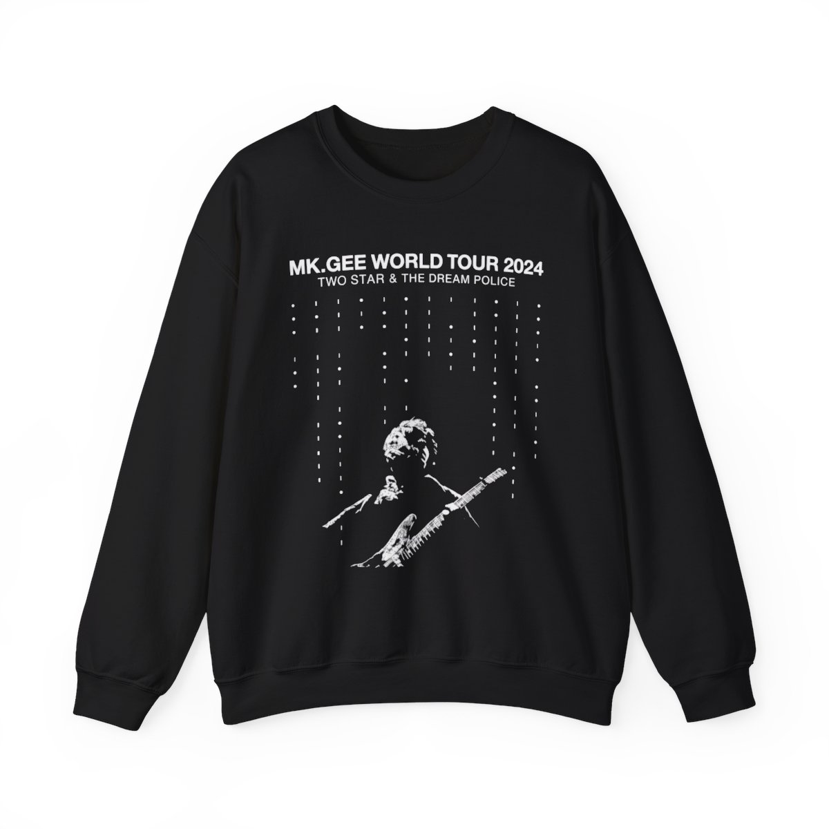 MK. GEEE World Tour 2024 sweatshirt | Two Star & The Dream Police band tee style | MK. GEEE Singer & Songwriter - Official Sweatshirts merchandise