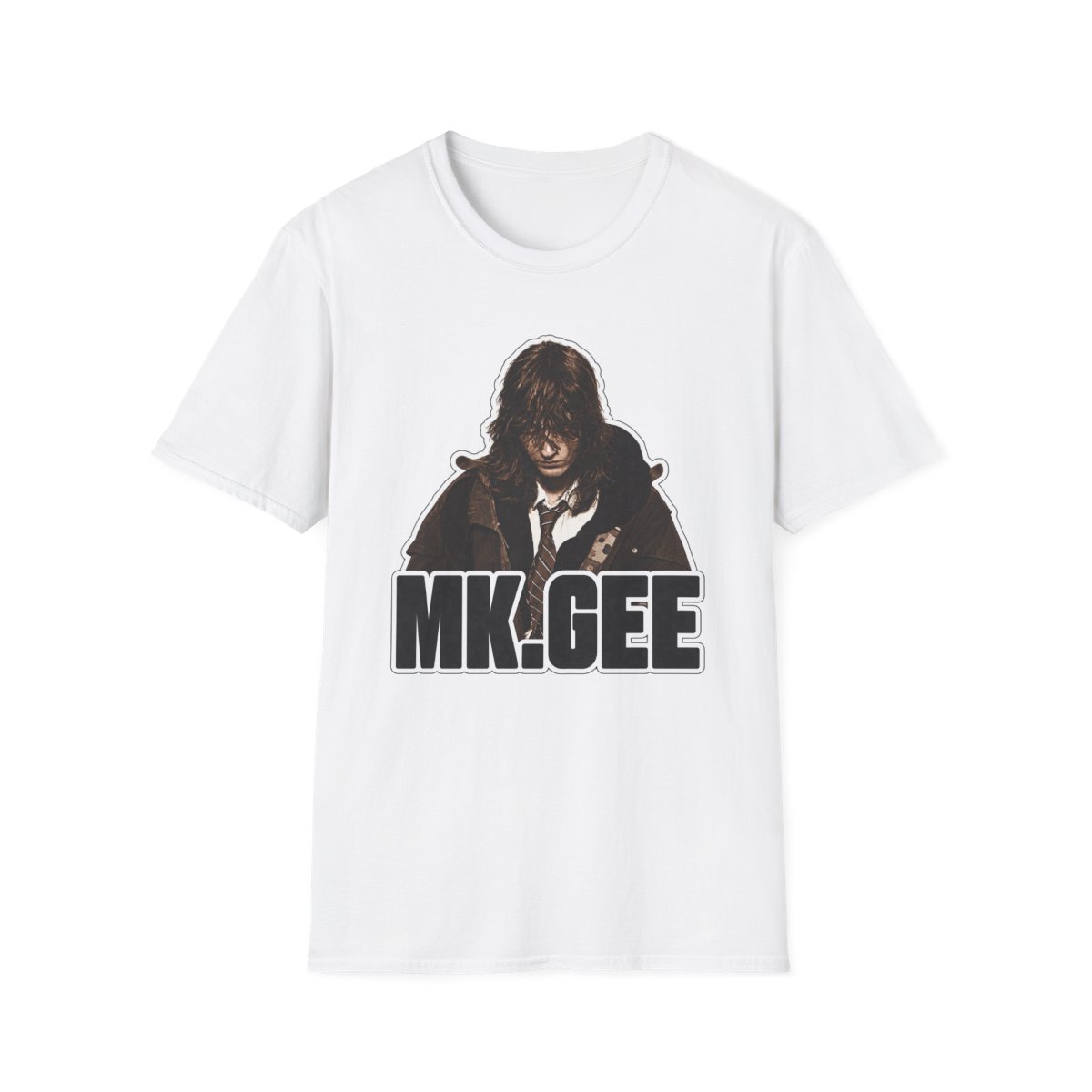 Dark Portrait MK.GEEE T-Shirt | Grunge Band Logo Tee | MK.GEEE Singer & Songwriter - Official T-Shirts merchandise