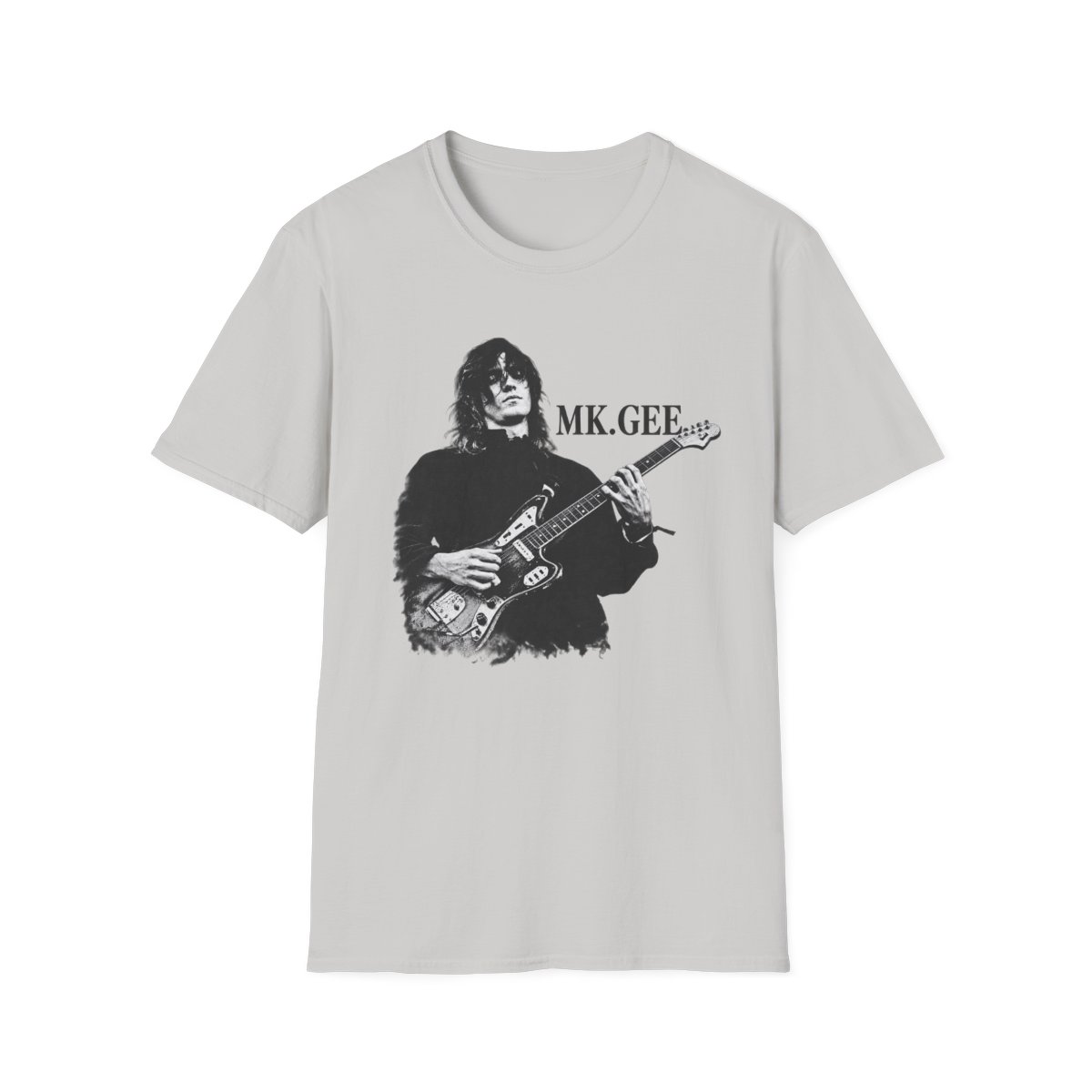 Guitar Player Portrait T-Shirt | Rock Music Tee, MK.GEEE Graphic | MK.GEEE Singer & Songwriter - alternate angle 3, merchandise